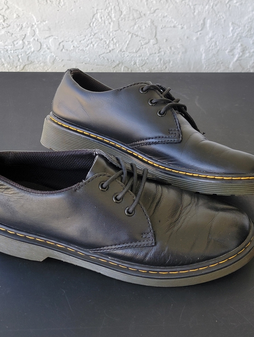 Dr Martens 1461 J Smooth Leather Oxford Shoes Womens 5 Men's 4 Chunky Y2K Boho